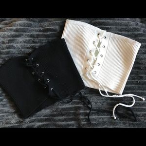 Two Lace Up Tube Tops✨✨